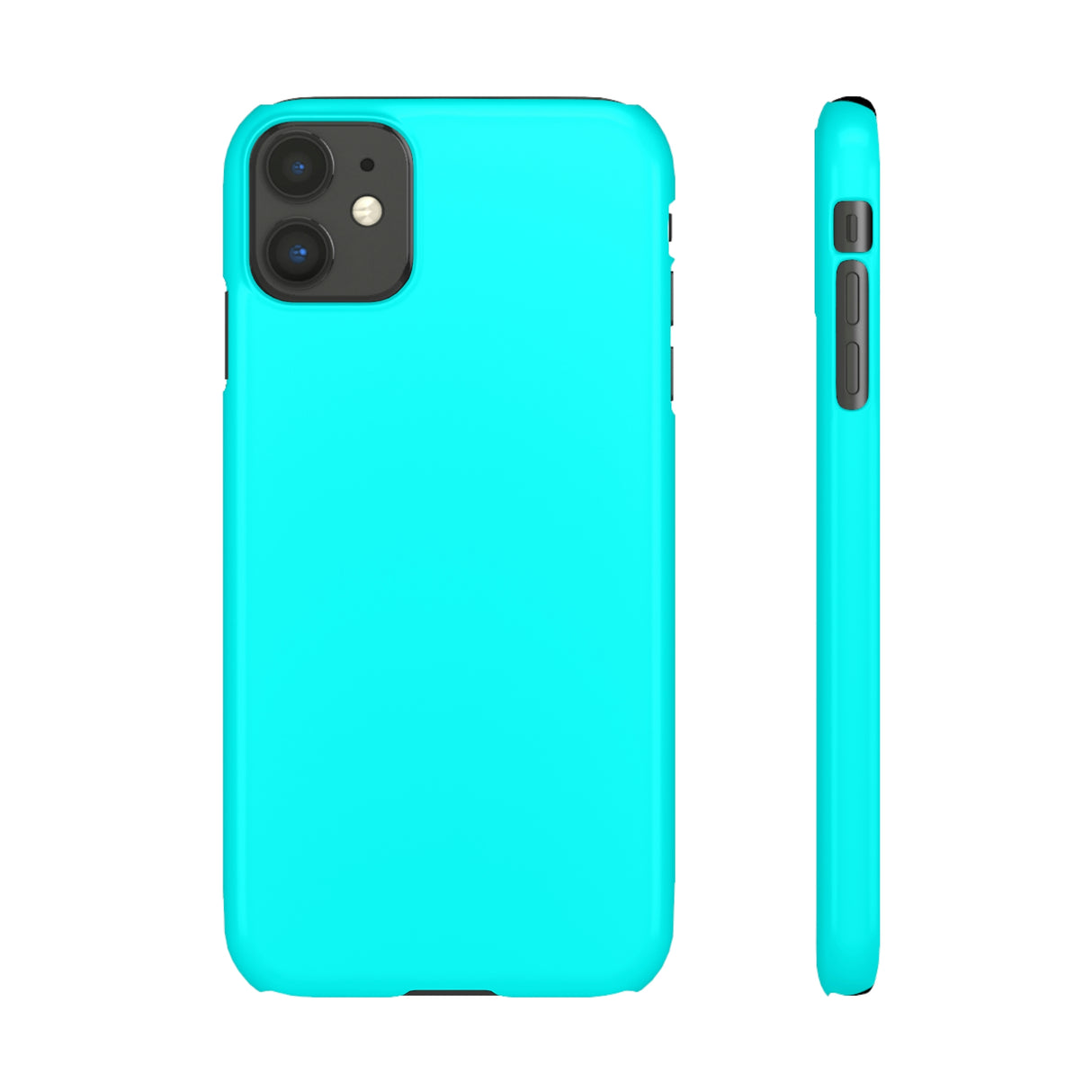 Aqua Blue iPhone Case (Slim) iPhone 11 Glossy Phone Case