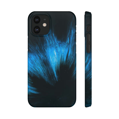 Midnight Shadow Ink Art iPhone Case (Slim) iPhone 12 Mini Glossy Phone Case