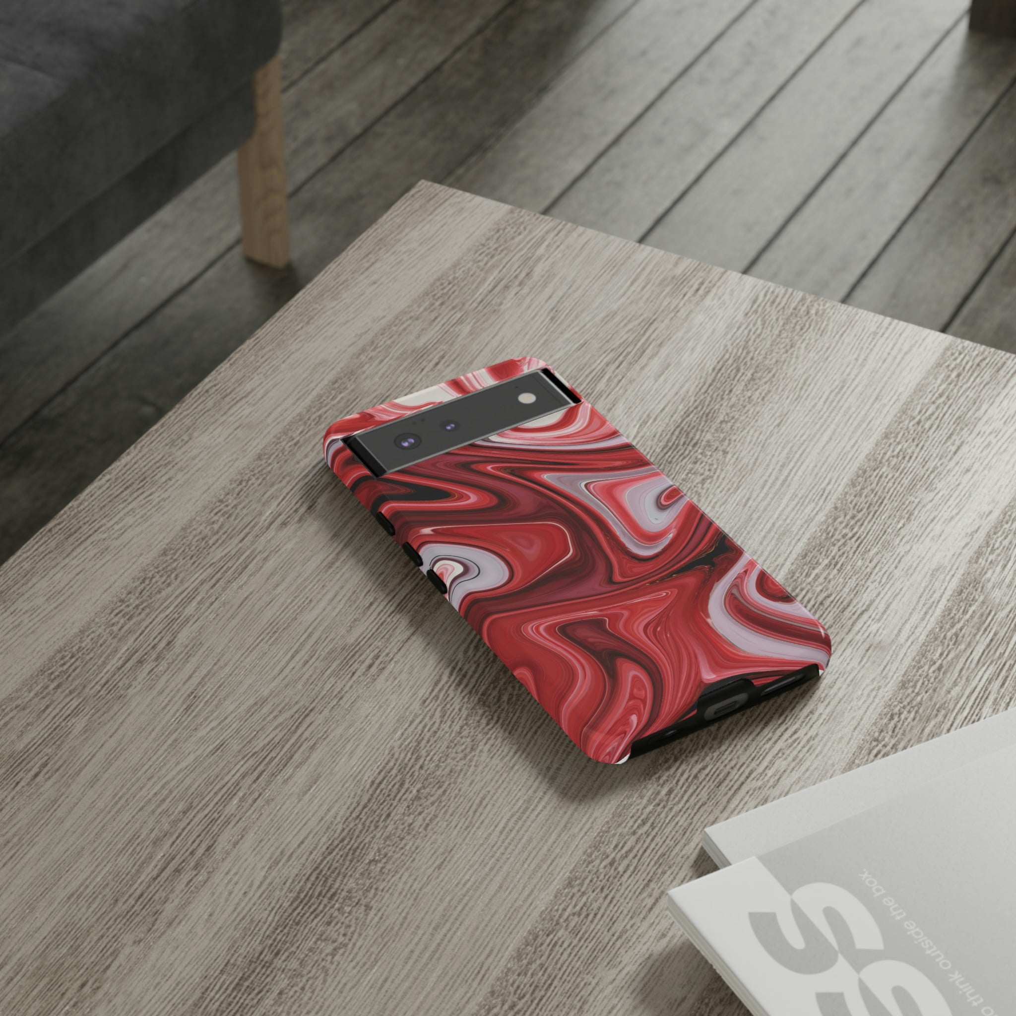 Red White Liquid Android Case (Protective) Phone Case