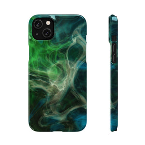 Green Marble iPhone Case (Slim) iPhone 14 Plus Glossy Phone Case