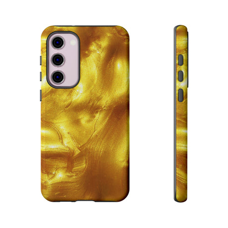 Liquid Gold Android Case (Protective) Samsung Galaxy S23 Plus Glossy Phone Case