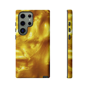 Liquid Gold Android Case (Protective) Samsung Galaxy S23 Ultra Matte Phone Case