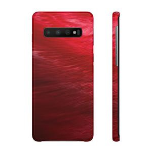 Red Feather Ink Art Android Case (Slim) Samsung Galaxy S10 Glossy Phone Case