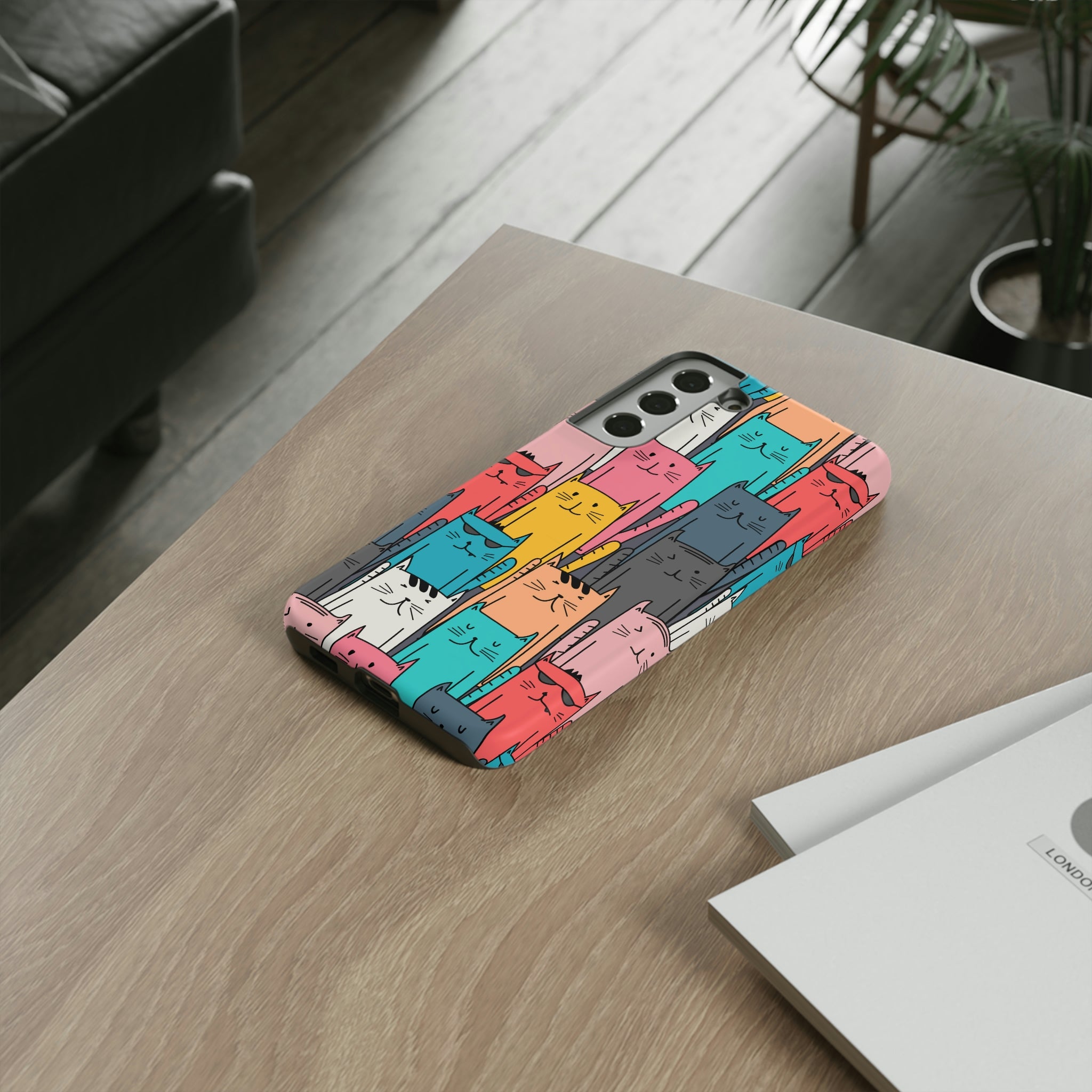 Colorful Cats Android Case (Protective) Phone Case