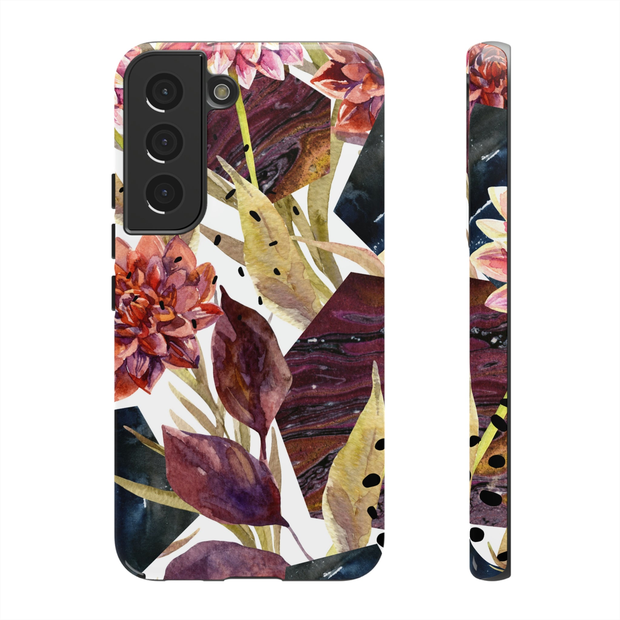 Autumn Floral Android Case (Protective) Samsung Galaxy S22 Glossy Phone Case