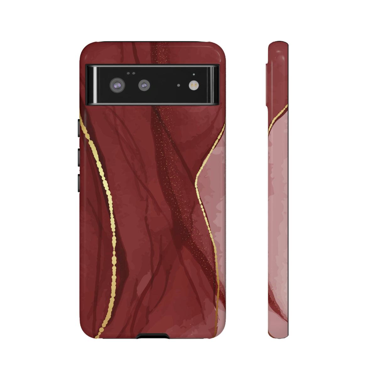 Dark Red Android Case (Protective) Google Pixel 6 Glossy Phone Case