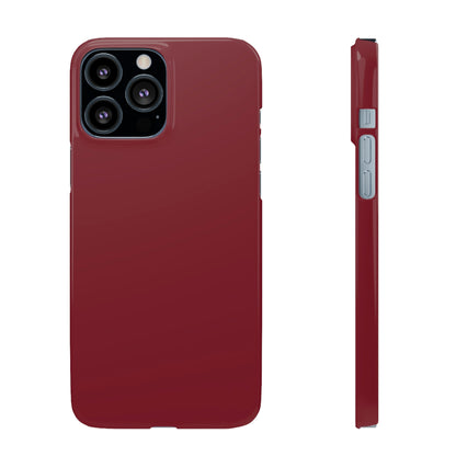 Burgundy Red iPhone Case (Slim) iPhone 13 Pro Max Glossy Phone Case