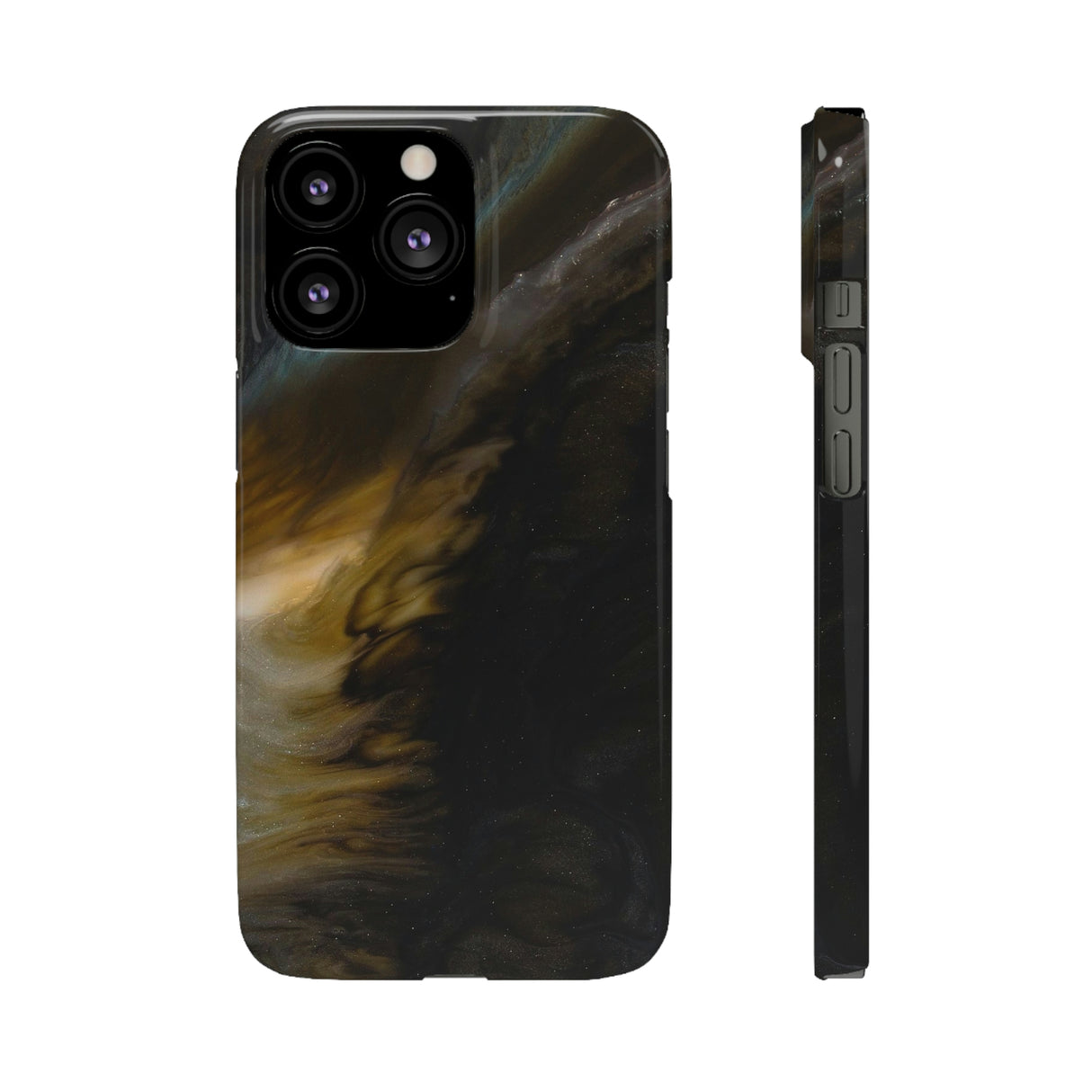 Midnight Shaddow Ink Art iPhone Case (Slim) iPhone 13 Pro Glossy Phone Case