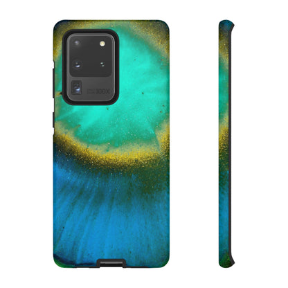 Green Yelly Ink Art Android Case (Protective) Samsung Galaxy S20 Ultra Matte Phone Case