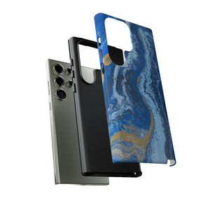 Acrylic Blue Gold Android Case (Protective) Phone Case