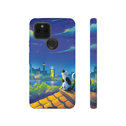 Cat Tin Roof Android Case (Protective) Google Pixel 5 5G Matte Phone Case