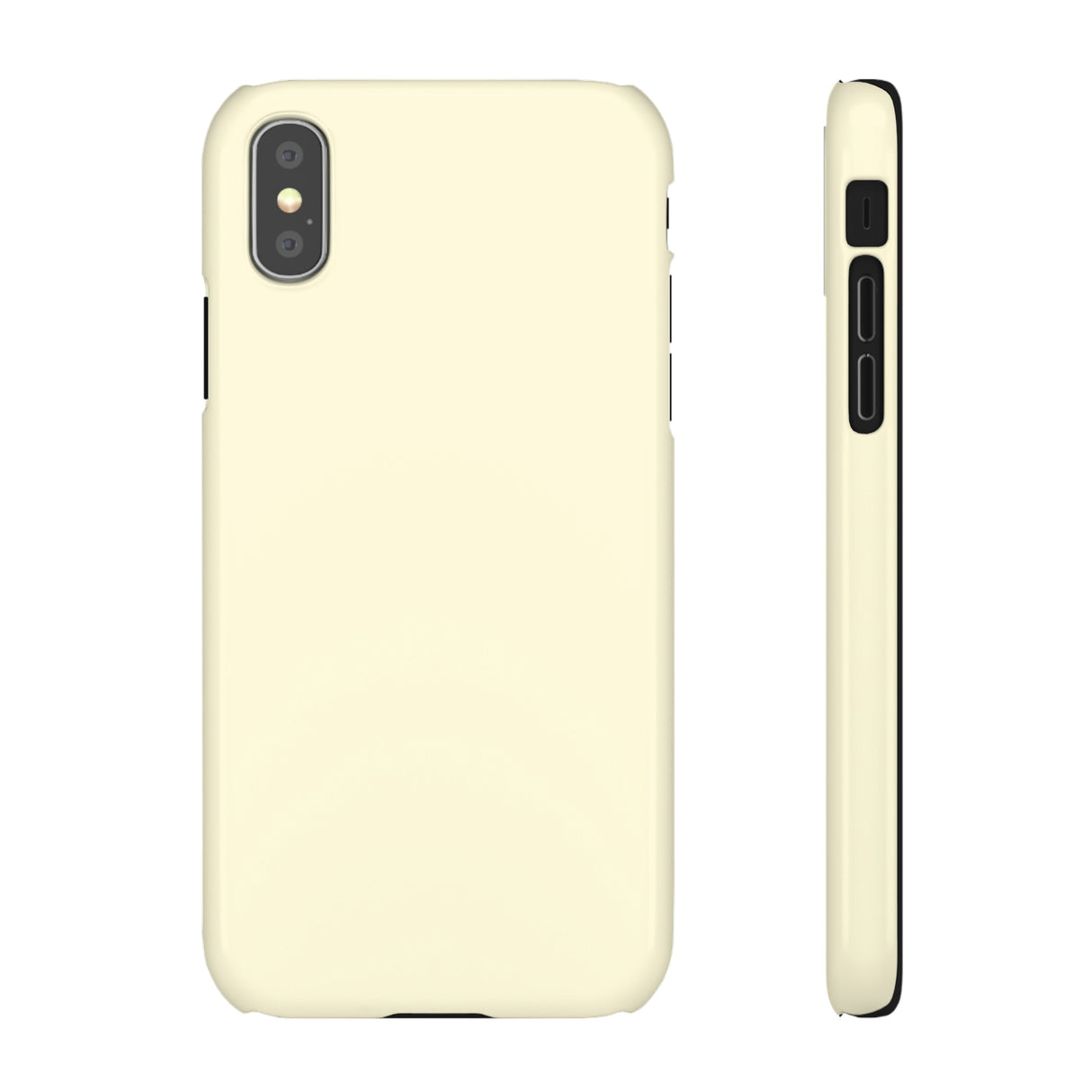 Cornsilk White iPhone Case (Slim) iPhone XS Glossy Phone Case