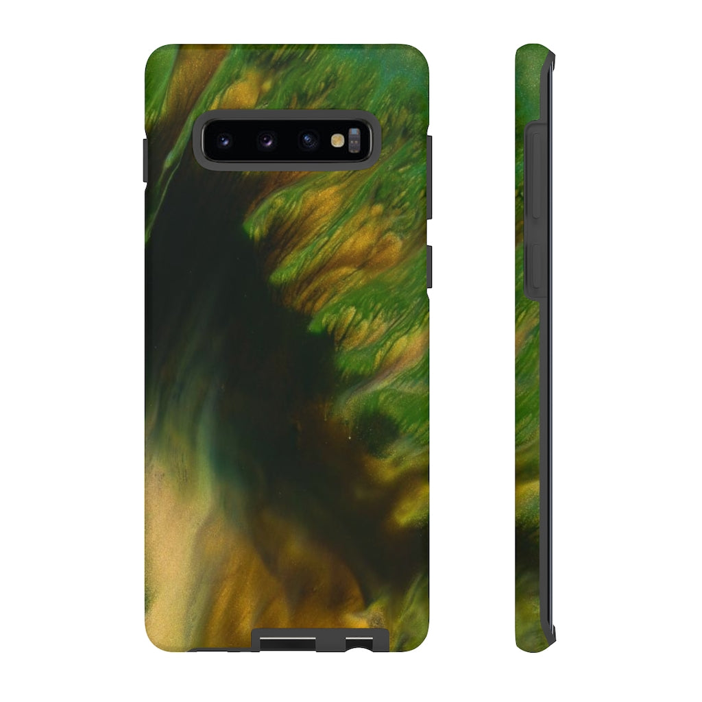 Green Forest Ink Art Android Case (Protective) Samsung Galaxy S10 Plus Matte Phone Case