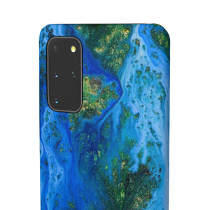 Blue Globe Ink Art Android Case (Slim) Phone Case