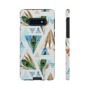 Peacock Feathers Android Case (Protective) Samsung Galaxy S10E Glossy Phone Case