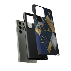 Dark Blue Geometric Android Case (Protective) Phone Case