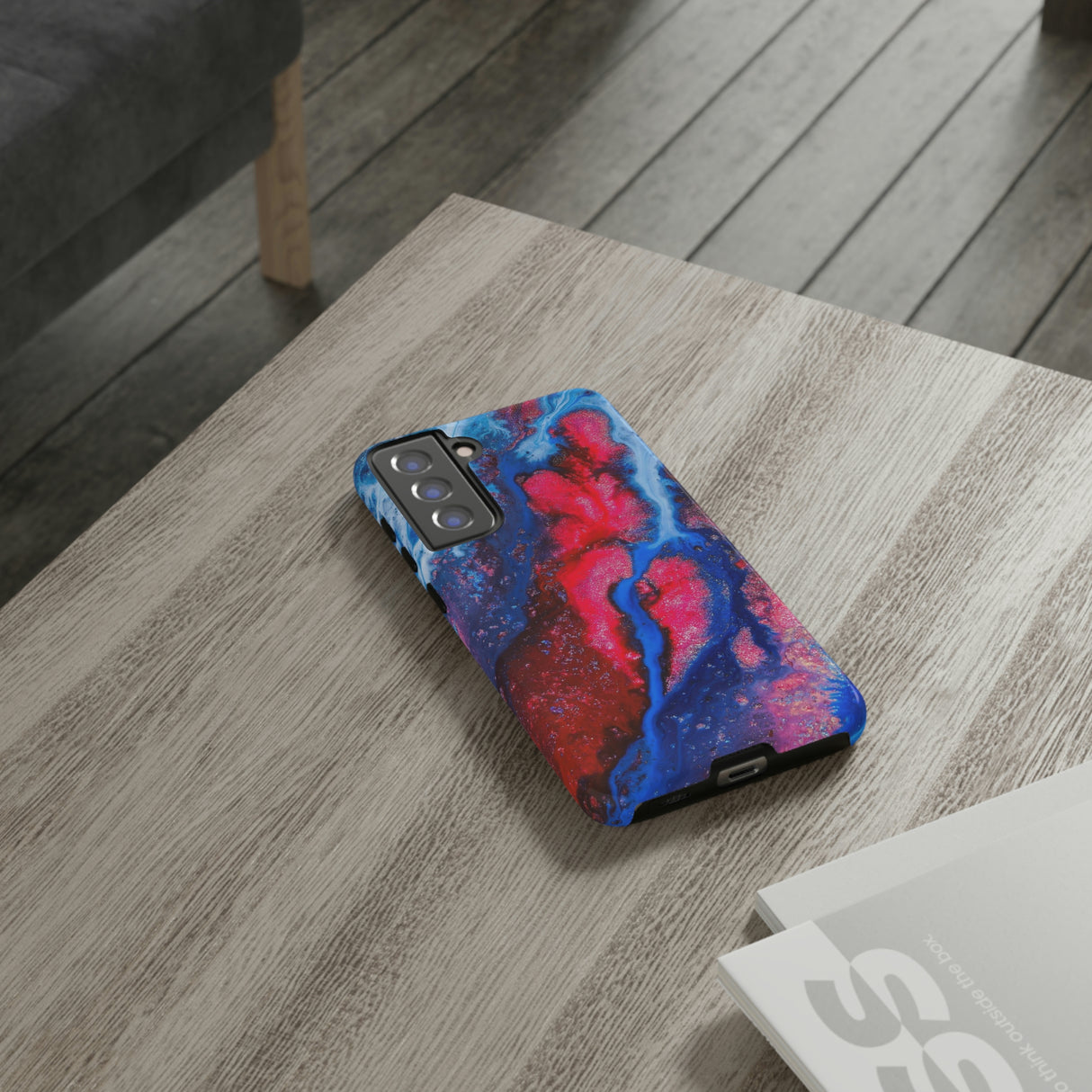 Red n Blue Ink Art Android Case (Protective) Phone Case