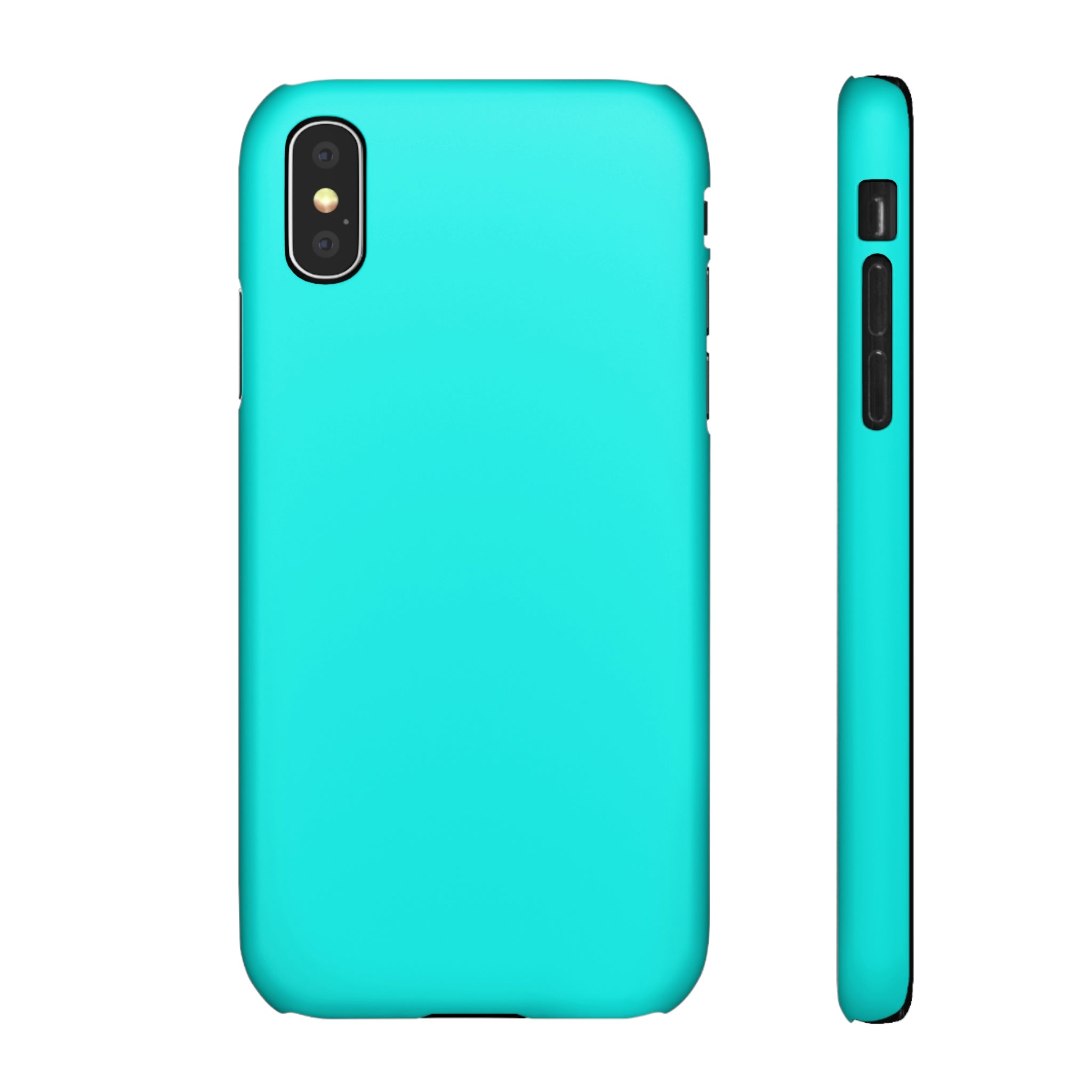 Flourescent Blue iPhone Case (Slim) iPhone X Matte Phone Case