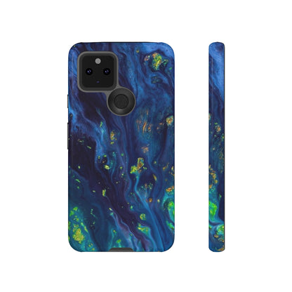 Green Opal Ink Art Android Case (Protective) Google Pixel 5 Glossy Phone Case