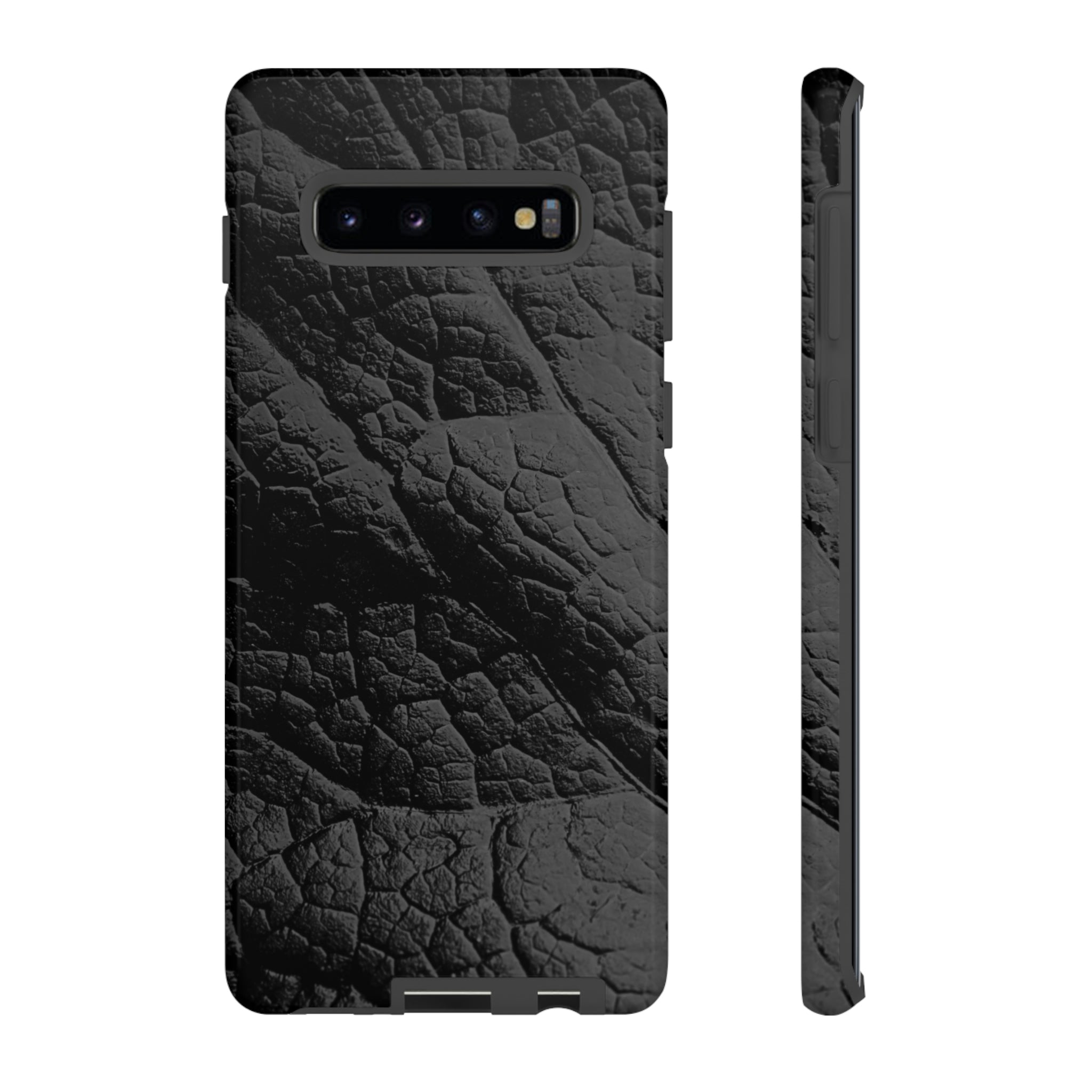 Black Leaf Android Case (Protective) Samsung Galaxy S10 Plus Glossy Phone Case