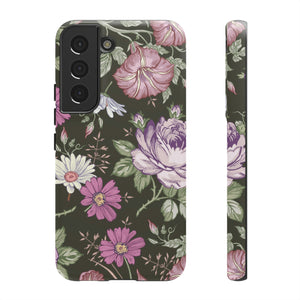 Purple Rose Vintage Flower Samsung Case (Protective) Samsung Galaxy S22 Matte Phone Case