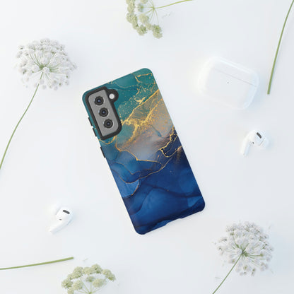 Blue Alcohol Ink Android Case (Protective) Phone Case