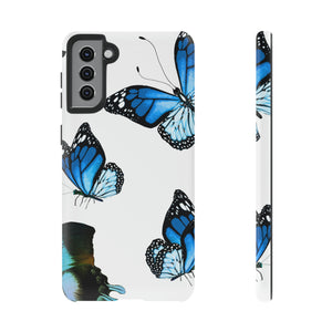 Blue Butterflies Android Case (Protective) Samsung Galaxy S21 Plus Matte Phone Case