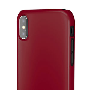 Burgundy Red iPhone Case (Slim) Phone Case