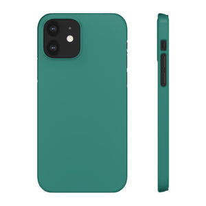 Celadon Green iPhone Case (Slim) iPhone 12 Glossy Phone Case