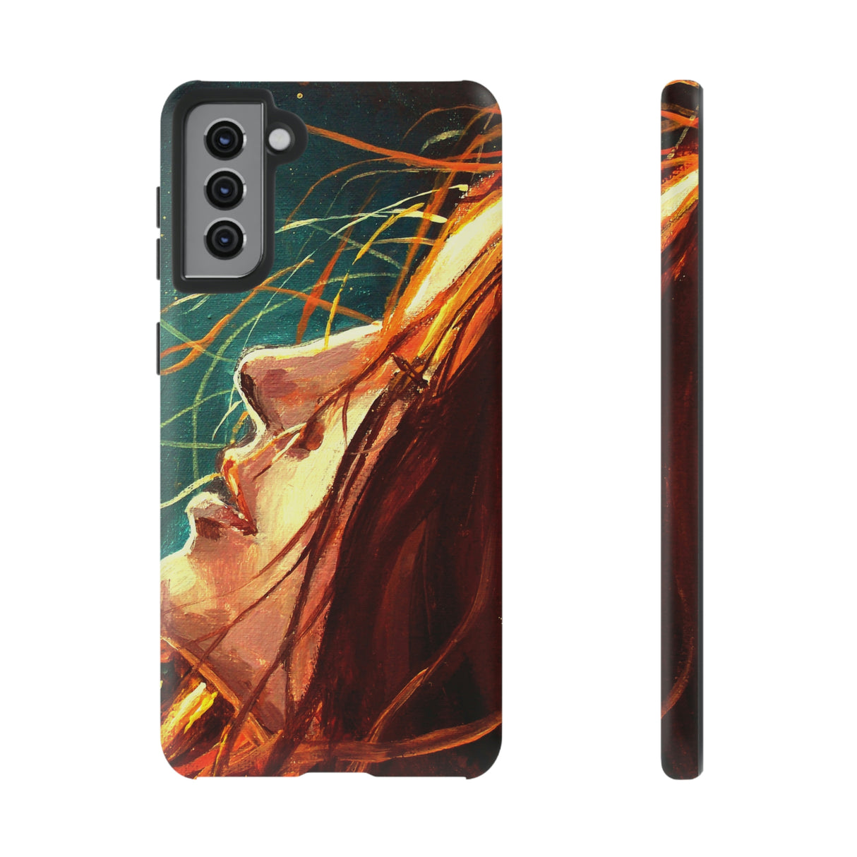 Girl at Night Android Case (Protective) Samsung Galaxy S21 Plus Matte Phone Case