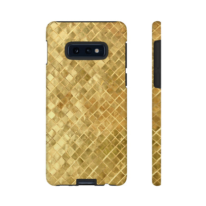 Golden Mosaic Android Case (Protective) Samsung Galaxy S10E Matte Phone Case