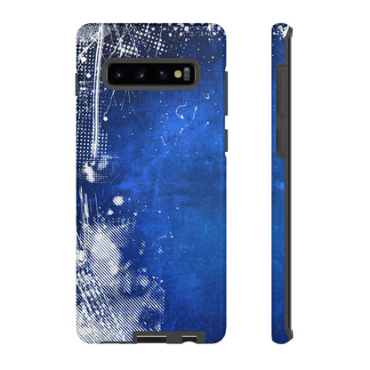 Grunge Blue Android Case (Protective) Samsung Galaxy S10 Plus Glossy Phone Case