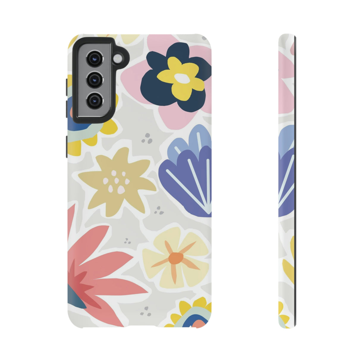 Blue Bouquet Happy Flower Samsung Case (Protective) Samsung Galaxy S21 Plus Matte Phone Case