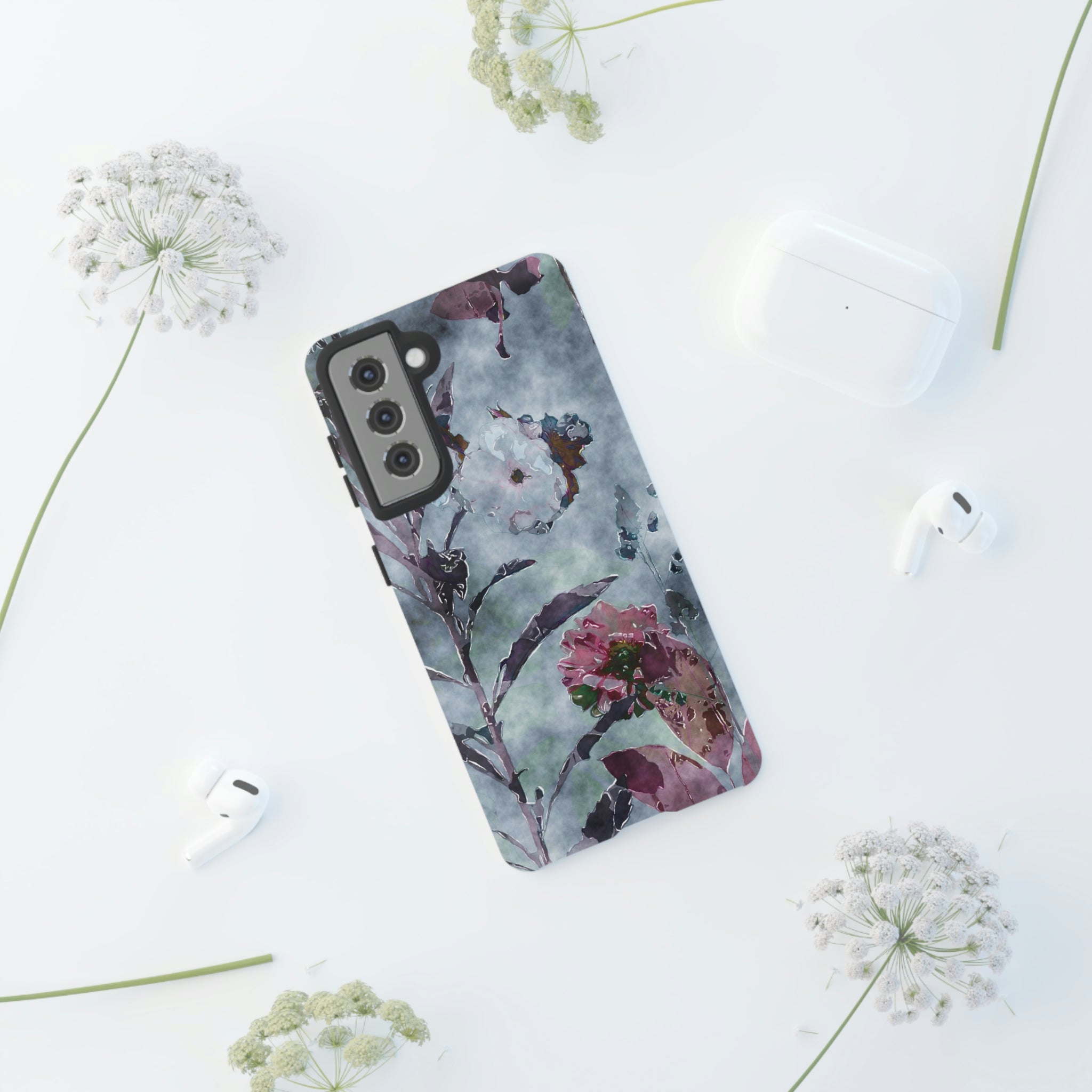 Monochrome Roses Android Case (Protective) Phone Case