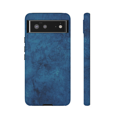 Grunge Navy Blue Android Case (Protective) Google Pixel 6 Matte Phone Case