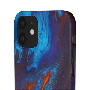 Orange Flame Ink Art iPhone Case (Slim) Phone Case