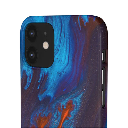 Orange Flame Ink Art iPhone Case (Slim) Phone Case