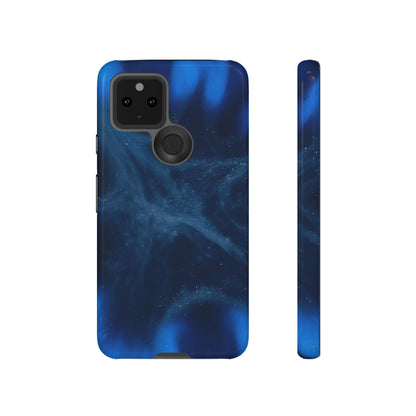 Blue Space Ink Art Android Case (Protective) Google Pixel 5 5G Glossy Phone Case