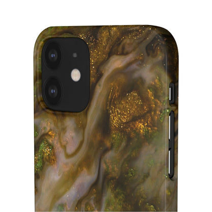 Smaragd Green Ink Art iPhone Case (Slim) Phone Case