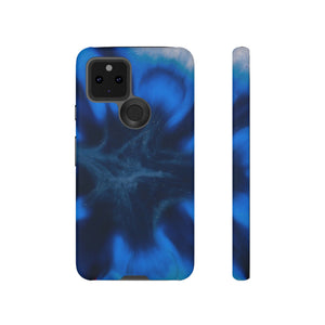 Blue Star Marble Ink Art Android Case (Protective) Google Pixel 5 5G Matte Phone Case