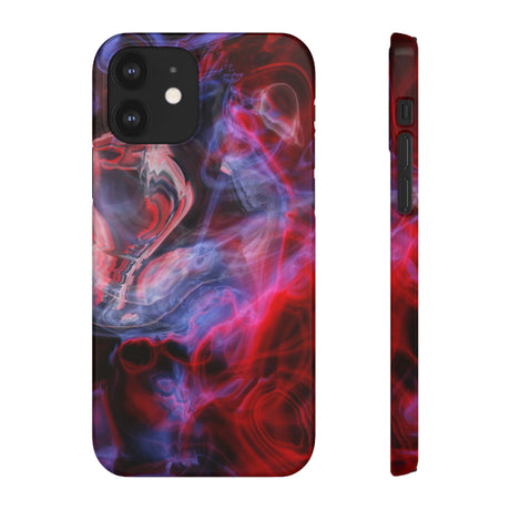 Red Marble iPhone Case (Slim) iPhone 12 Glossy Phone Case