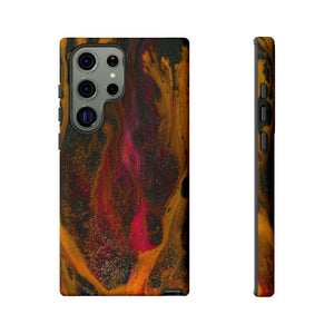 Bon Fire Ink Art Android Case (Protective) Samsung Galaxy S23 Ultra Matte Phone Case