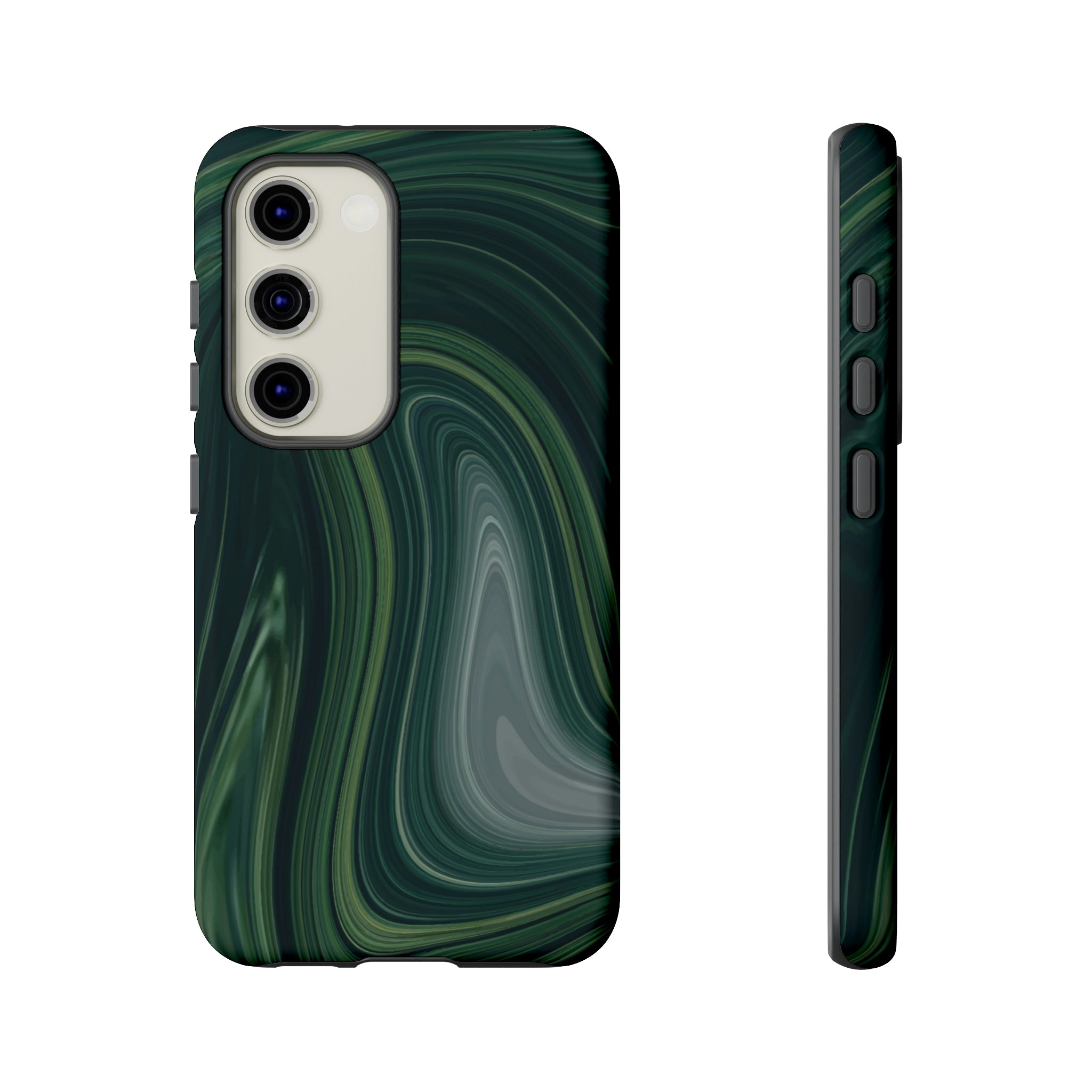 Green Marble Android Case (Protective) Samsung Galaxy S23 Matte Phone Case