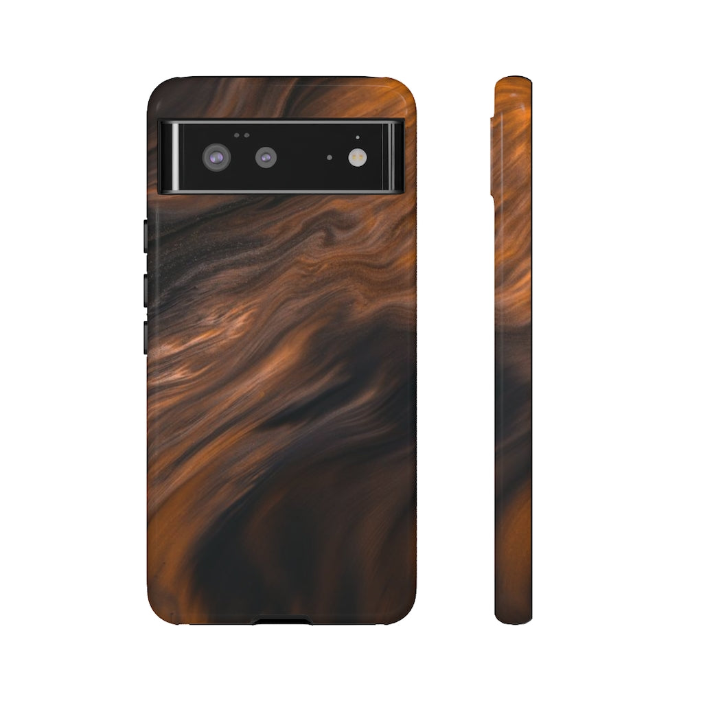 Brown Mist Ink Art Android Case (Protective) Google Pixel 6 Glossy Phone Case