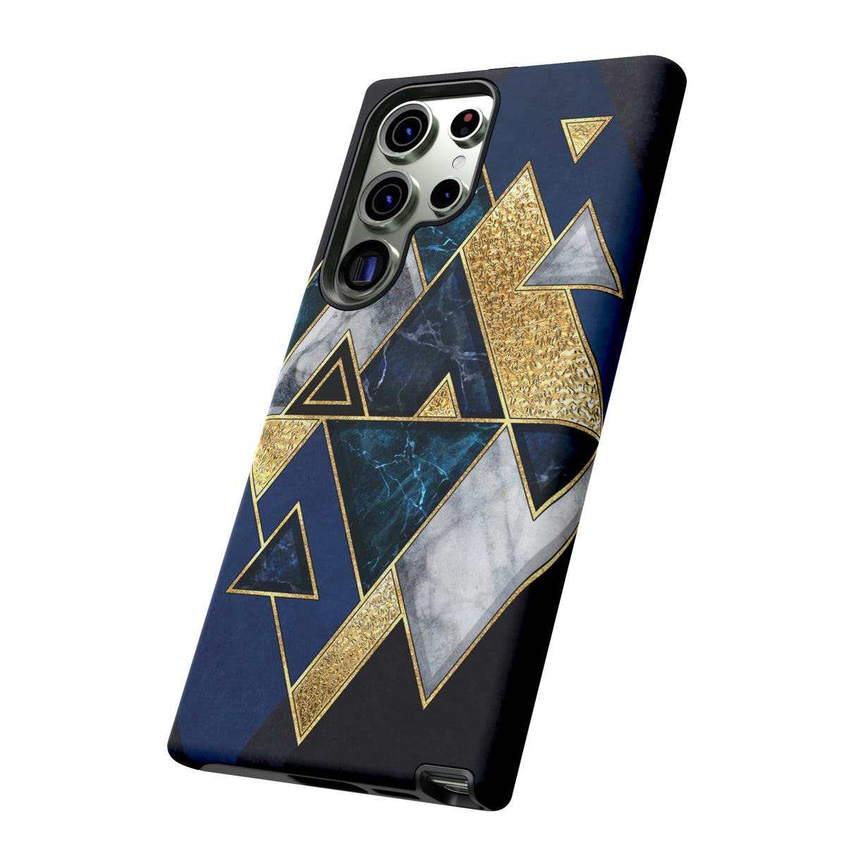 Dark Blue Geometric Android Case (Protective) Phone Case