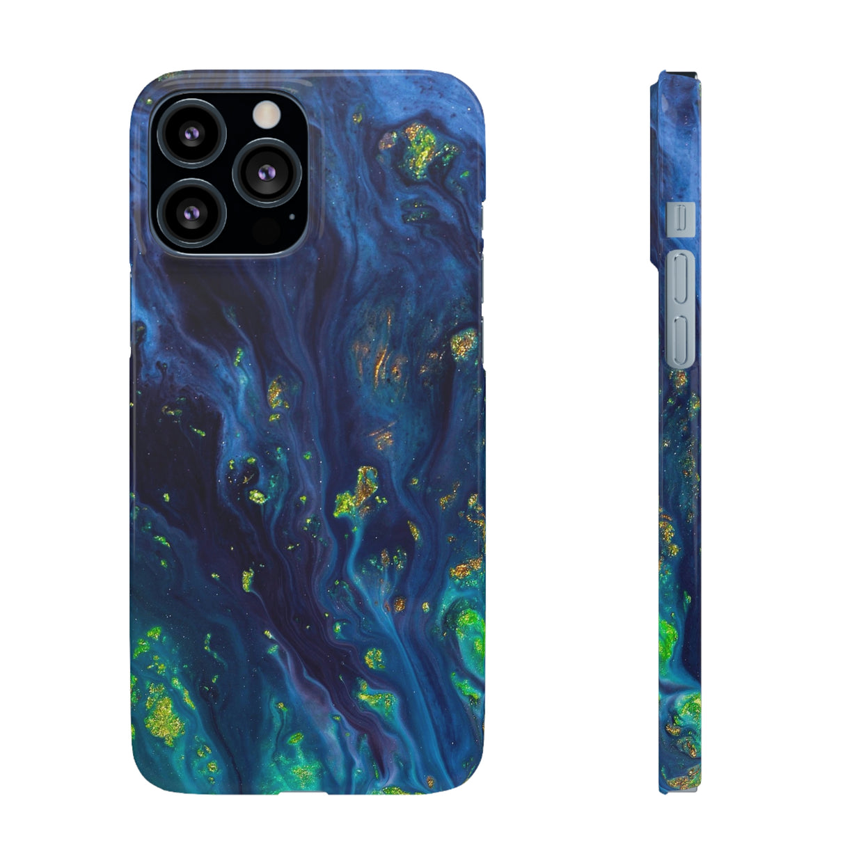 Green Opal Ink Art iPhone Case (Slim) iPhone 13 Pro Max Glossy Phone Case