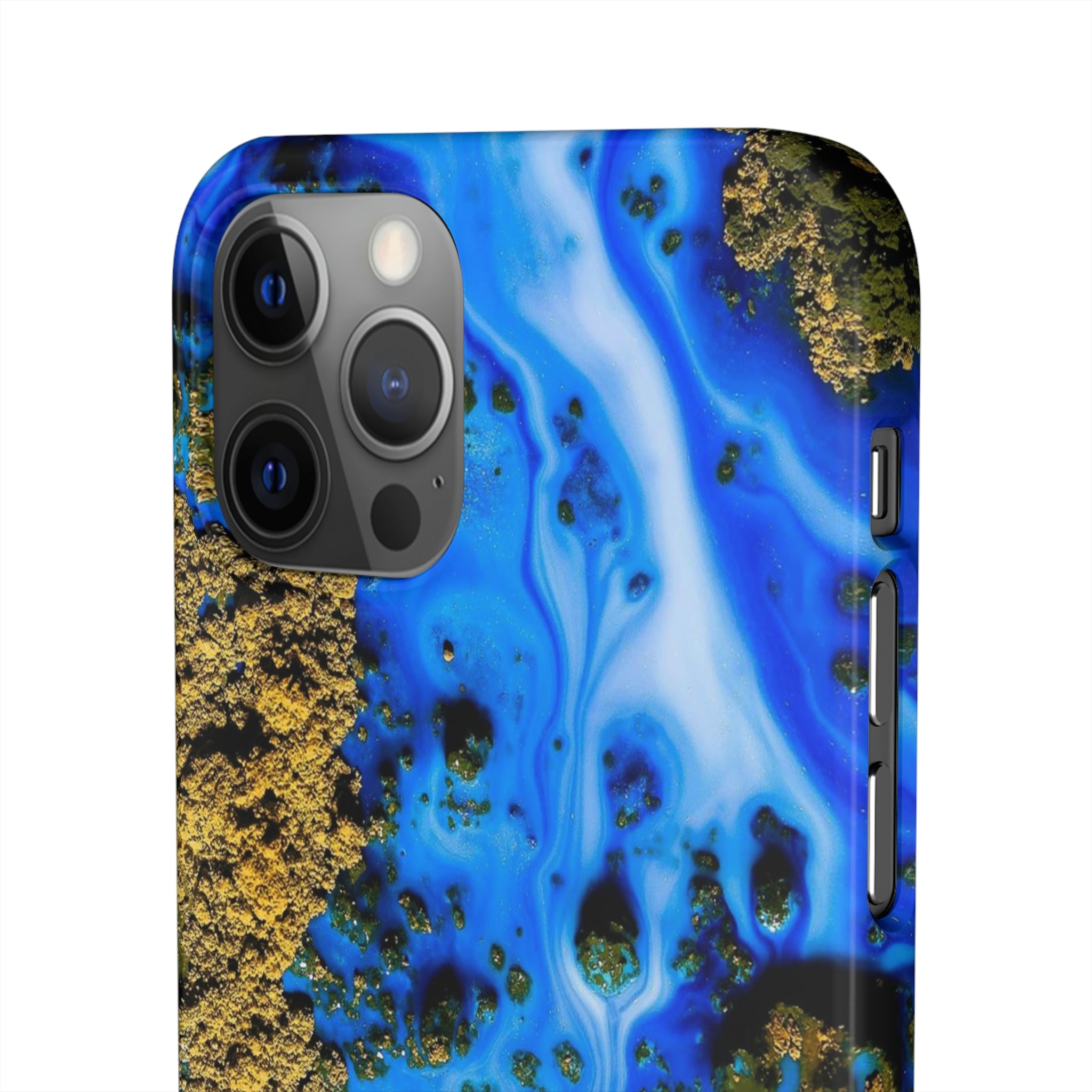 Blue River Ink Art iPhone Case (Slim) Phone Case