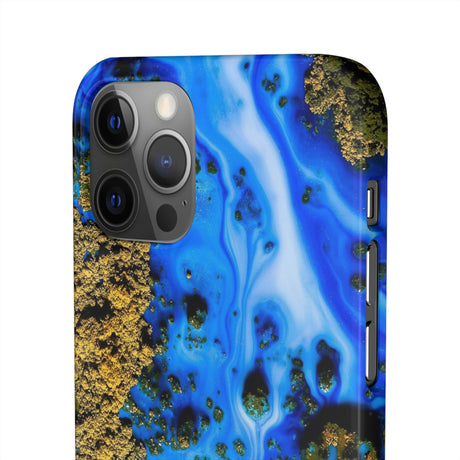 Blue River Ink Art iPhone Case (Slim) Phone Case