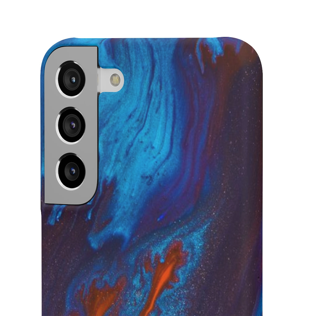 Orange Flame Ink Art Android Case (Slim) Phone Case