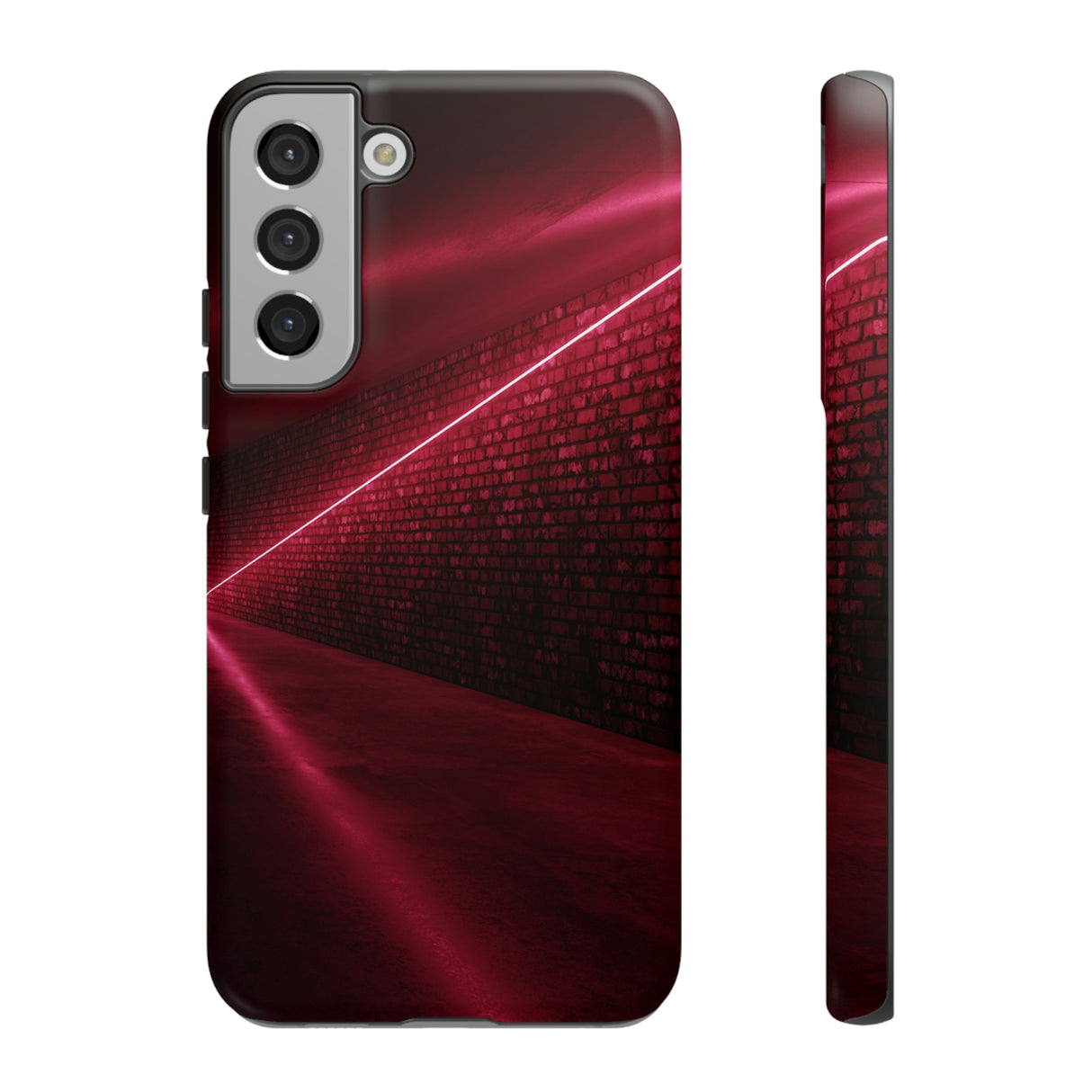 Red Sci Fi Android Case (Protective) Samsung Galaxy S22 Plus Matte Phone Case